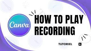 How to record on Canva studio