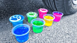 Crushing Things With Car | Running Over Colorful Toy Cars and Slime With a Car | CAR ASMR