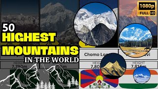 50 Highest Mountains In The World 🏔️