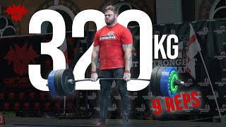 320kg deadlift for reps to qualify for England's strongest man