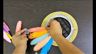 Beautiful Feathers Wall Hanging | Paper Craft for Home Decoration | Wall Hanging