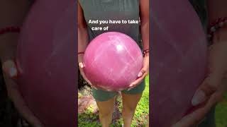 big rose quartz sphere，#shorts #rosequartz #rosequartzcrystal #crystal #quartz