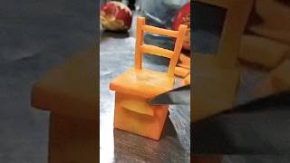 Carrot Chair Made From Hand Cutting Art #shorts