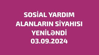 Sosial Alanların Siyahısı 2024 #sosialyardım #dsmf #news #sosial #digitallogin #esosial #əsmm