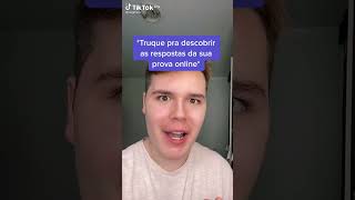 COMO DESCOBRIR AS RESPOSTAS DA SUA PROVA ONLINE!!!😍