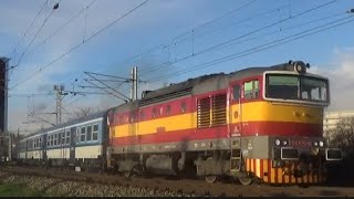 Brejlovec 754 075-0 (Vendulka) s krásným pozdravem na Sp1771 Brno hl.n. - Staré Město u Uh. Hradiště