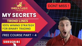 Binary Options Free Course Part - 4 Trend Line Secrets