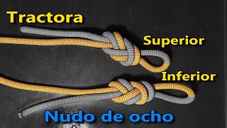 Nudo de ocho - Tractora superior y tractora inferior