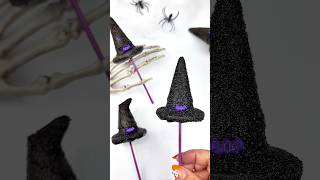 Witch hat pops #cakepops #oreocake #halloweentreats #spookyseason #cookies #baking #halloweentreats