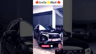 2023 Creta Black Modified 🍁😈 #creta #thar #fortuner #scorpio #carshorts #topcars