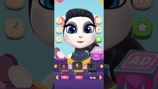 Wednesday Adams makeover-my talking Angela2 #shorts #makeup