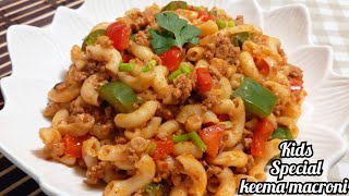 Tasty Keema Macroni ❤️| juicy Keema Pasta recipe Kids Special by kitchen with chef hira😋👍