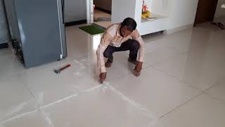 Existing Tile grout removing by sai guru waterproofing 9902914956