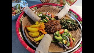 4 Vegan Ethiopaian Dishes, Lentil, Spinach, Avocado...yetsom beyayinetu     የዖም በያይነቱ