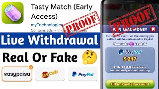 Tasty Match App Real Or Fake | Tasty Match Withdrawal | Tasty Match Payment Proof | Tasty Match Game