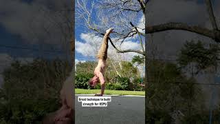 Calisthenics Handstand Push-Up Workout Pike Headstand Progression Bodyweight Shoulders #shorts