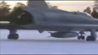 The craziest Swedish fighter pilots  with their Ja-37 Viggen!