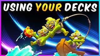 USING YOUR BEST CLASH ROYALE DECKS!