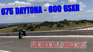 675 Daytona & 600 Gsxr - Roulage Lédenon 4GMoto 31.05.2020