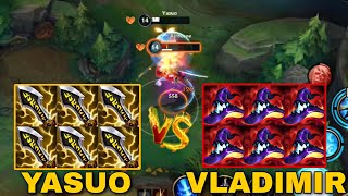 YASUO VS VLADIMIR NEW CHAMP FULL BUILD FIGHTS | SEASON 10 PATCH 4.3 WILDRIFT