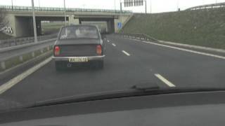 skoda 105 na dálnici