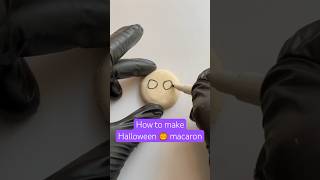 How to make Halloween macarons #shorts #cake #cakeart #baking #halloween #holiday #macaron #pastry