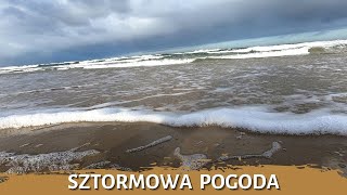 Sztormowa pogoda - poszukiwania bursztynu - sztorm na Bałtyku - czekając na bursztyn