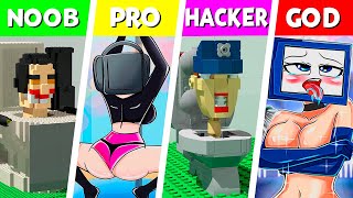 LEGO ALL Characters in Skibidi Toilet: Noob, Pro, HACKER! | Skibidi Toilet (Collection #371)