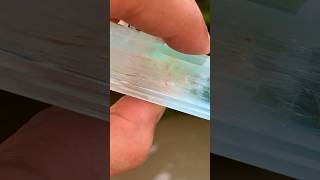 Million years old Water 💧 in Aquamarine || #short #shortvideo #gemstone #quartz #shorts #stone