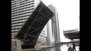 Chicago River Cruise Up Stream - Part 2 East Lower Wacker Drive towards West Wacker Drive