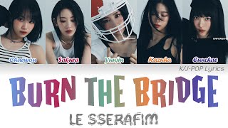 LE SSERAFIM (르세라핌) - Burn The Bridge Colour Coded Lyrics (Han/Rom/Eng)