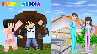 Yuta Mio Terjebak Di Dunia Minecraft😱🌳 | Yuta Dikejar Sakura | Minecraft | Dunia Alicia