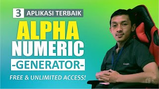 Aplikasi Terbaik Untuk Membuat Kode Token Ujian Online - Best Tools Alphanumeric Generator!