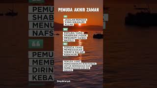 WAHAI PEMUDA AKHIR ZAMAN #youtubeshorts #nasehat #shorts