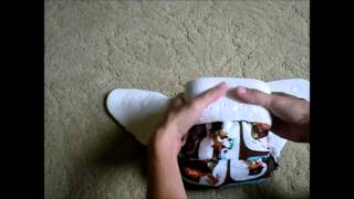 Patty Pants One-Size Bamboo Velour Fitted Diaper - Review & Demo