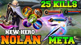 Nolan Mobile Legends Upcoming New Hero !! MLBB Nolan Best Build Gameplay 2023 Guide Tutorial