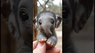 Oh my goodness!🙊 Check this out!🧐 The tiniest elephant you can imagine🐘