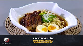 Sopa instantánea mejorada al estilo ají | Ají