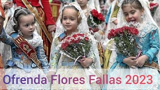 Ofrenda de flores Fallas de Valencia 2023. Maravilloso!!😍🌹♥️