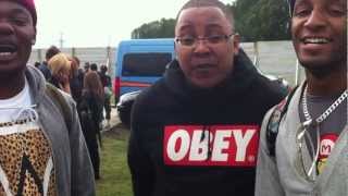 Ashley and Tee J talk to Manga from Roll Deep at Hackney Weekend