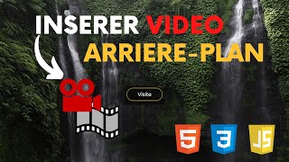 Comment INSERER une 🎞️Vidéo en Arrière-Plan d'une Page Web🌐 | HTML CSS & JS