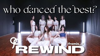 who danced "rewind" by fromis_9 the best? (each move)