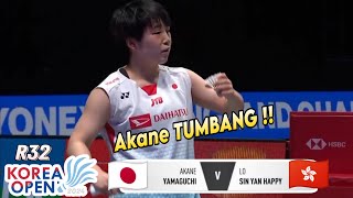 Akane Yamaguchi vs Lo Sin Yan Happy || R32 Korea Open 2024