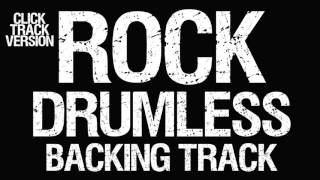 Backing Track For Drums Rock With A Click Track (Metronome)