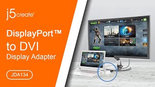 j5create® DisplayPort™ to DVI Adapter JDA134