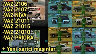 GTA SA ANDROİD ALPHA AZƏRBAYCAN MODU İNCƏLƏMƏ | VAZ MAŞINLAR + YENİ XARİCİ MAŞINLAR | 100% SUPER MOD