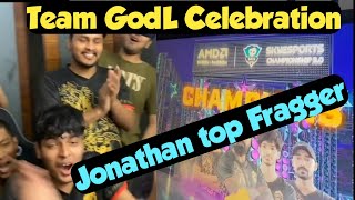 Team GodL Celebration - Jonathan Top Fragger #shorts #bgmi