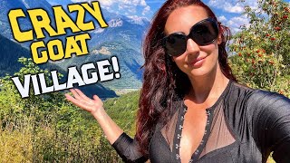 This VILLAGE is CRAZY Weird!!! Harley Davidson ride in French Alps!