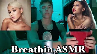 ASMR singing Breathin by Ariana Grande | lullaby whispered singing with tapping for sleep