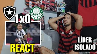 REACT BOTAFOGO 1 X 0 PALMEIRAS REAÇÕES RIVAIS MELHORES MOMENTOS BRASILEIRÃO 2024